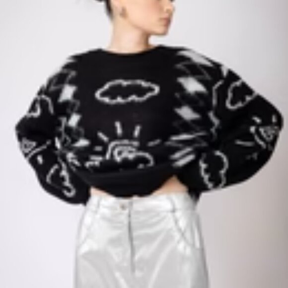 NEW WITH TAGS - The NKC Store, Clare Sweater in Black ($228 retail) - Picture 3 of 5